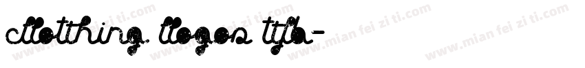 clothing logos tfb字体转换